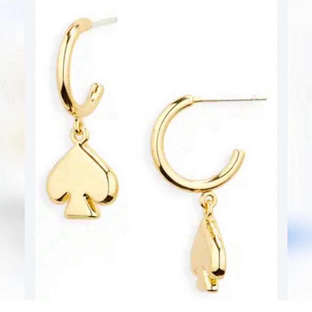 Kate Spade Gold Heart Earrings NWT